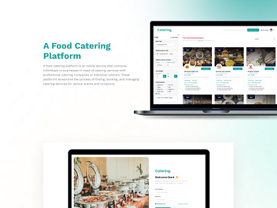 Food Catering Platform 2024 catering design figma foodcatering productdesign ui website