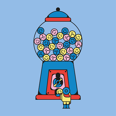 ball machine. design illustration vector