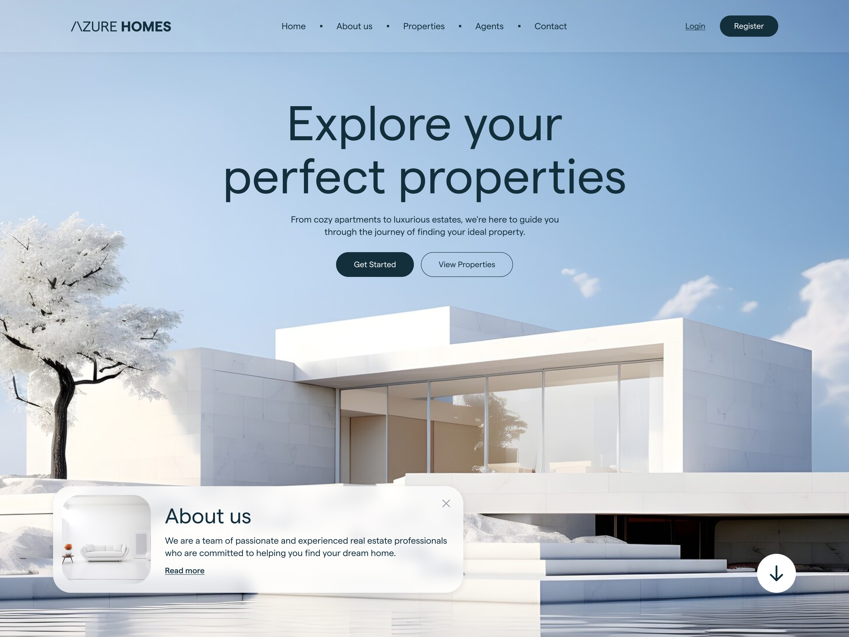 Example of Modern UX/UI & Website Design