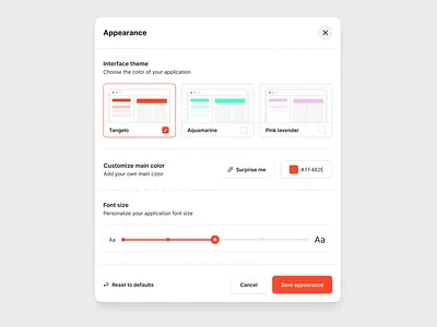Appearance✨ appearance clean modal ui user interface ux