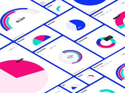 Donut & Pie Charts for Financial Mobile App analytics app chart chart kit charts clean design donut donut chart figma figma charts financial financial app kit mobile mobile app modern pie pie chart ui