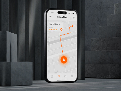 Mobile app navigator simple concept with 3D 3d app figma mobile mobileapp navigator ui ux