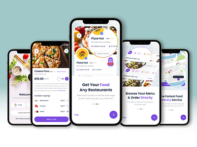 Food Delivery Mobile App design dribbble figma mobile app monile app ui design product design ui ui ux ui ux design user interface ux