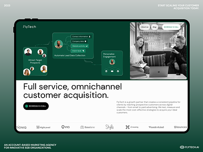 Flytech - Home page hero image home page illustration landing lead generation marketing ui uiux web website