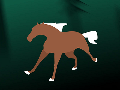 Horse run cycle animal animation horse loop motion graphics