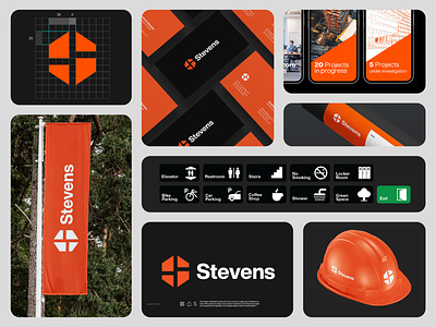 Stevens Construction Co. brandidentity branding construction graphic design logo logodesign logodesigner