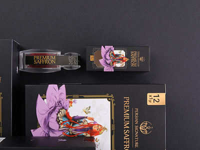 Persian Signature Saffron packaging packaging packaging design saffron saffron packaging