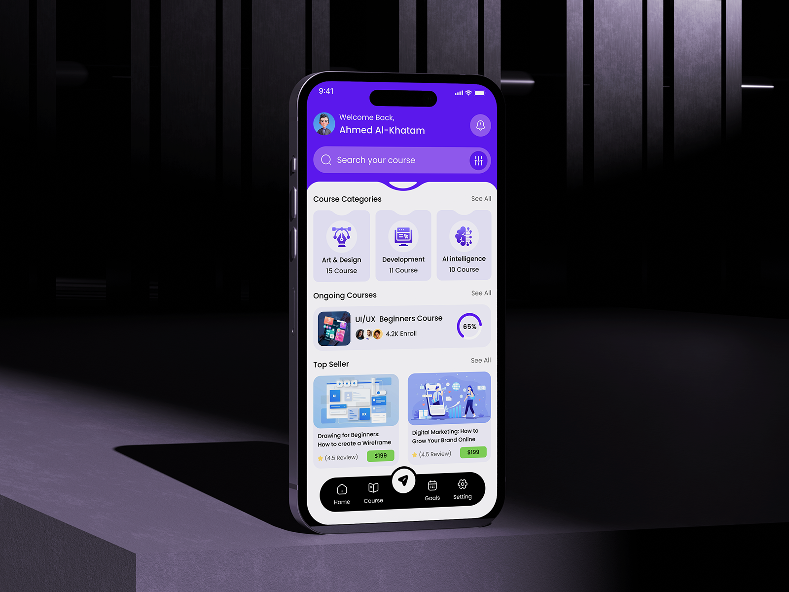 E-Learning Mobile App Design android app design e learning education education app education platform educational app ios mobile app mobile app design mobile interface mobile ui online courses online education uiux