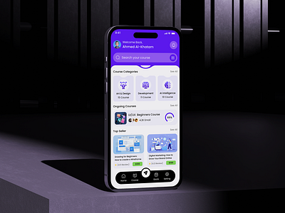 E-Learning Mobile App Design android app design e learning education education app education platform educational app ios mobile app mobile app design mobile interface mobile ui online courses online education uiux