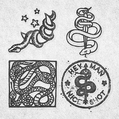 Bed of Snakes antique black work design esoteric flash sheet fresh ink illustration line art magic poison retro snake flash sheet snake tattoo snakes t shirt tattoo inspo tattoo snakes texture venom vintage