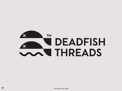 Deadfish Threads apparel brand clothing dead fish font logo logo design postmark sans streetwear threads trademark urban