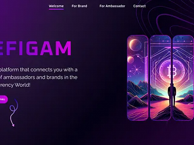 Defigam Landing Page ui uiux
