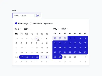 Date range picker calendar date date range picker