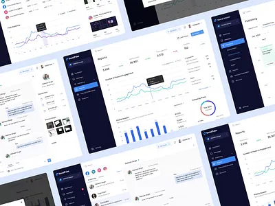 Social Media Management: Reports & Messages analytics dashboard animation b2b brand visibility chart dashboard overview data data visualization enterprise dashboard enterprise software information architecture management manager motion graphics saas application smm smm dashboard social media marketing social media strategy statistics