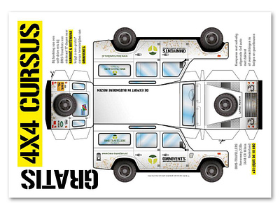 Flyer self-drive Africa branding design graphic design print