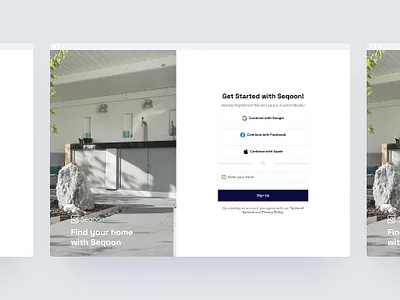 Sign in & Sign up with seqoon branding graphic design motion graphics ui