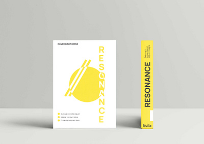 Geometric book cover - Resonance book book cover cover geometric graphic design minimal