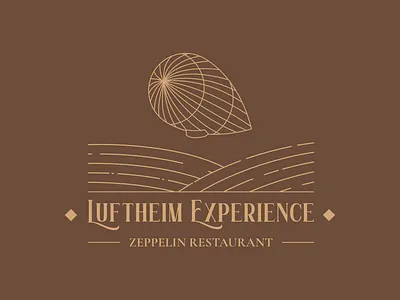 Luftheim Experience - Logo branding graphic design logo restaurant logo zeppelin