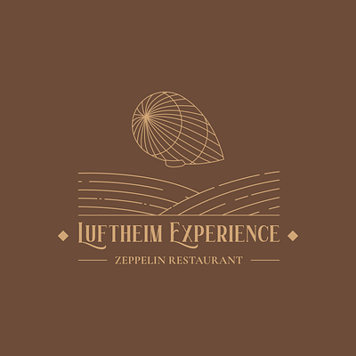Luftheim Experience - Logo branding graphic design logo restaurant logo zeppelin