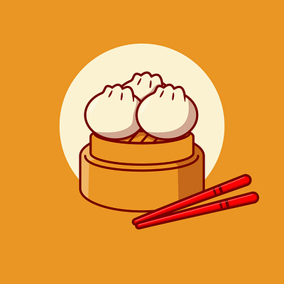 Dimsum Vector Illustration adobe illustrator dimsum food illustration illustration vector