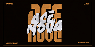 ACE NOVA | FREE FONT badge branding cloud font font design font duo logo product packaging