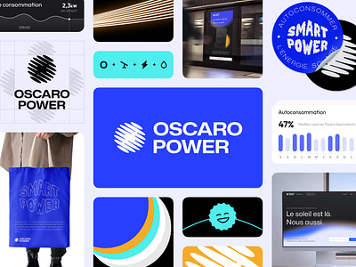 Oscaro Power - Branding branding goodies logo poster stickers ui