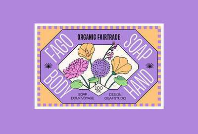 Fago soap x Doux voyage beauty branding colour cosmetic fagostudio flowers graphic design illustration logo plants soap texture