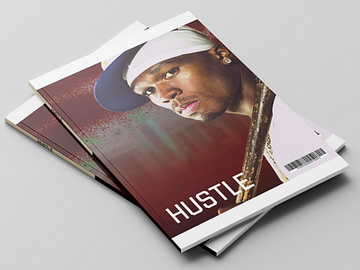 Hustle Magazine starring 50 Cent 50 cent cover design editorial g unit graphic design hiphop hiphop magazine indesign layout layoutdesign magazine magazine design magazines photoshop print publishing rap magazine rapper typography