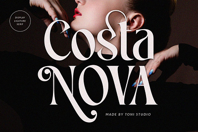 Costa Nova display Ligature serif bold branding classic classy craft feminime ligatture logo modern wedding