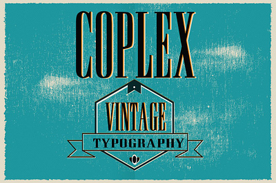 Coplex Typeface coplex typeface custom decorative decorative elegant display font logo modern fun old serif period style sign signage typeface vintage western
