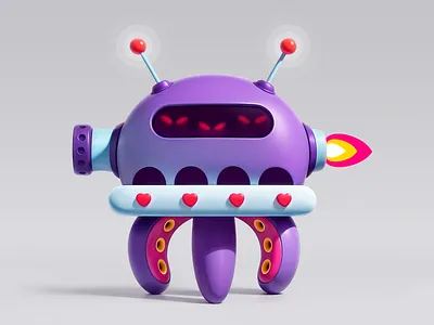 Space invader 2d art branding character design concept art design game app game art game assets game design game dev game robot game ui game unit graphic design illustration level design mascot mobile game toy design