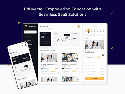 EduTech App app dashboard design product design ui ux