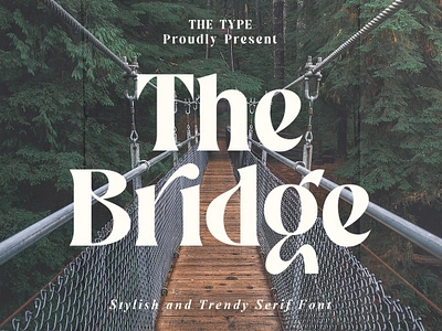 The Bridge Stylish Trendy Serif classic classy fashion modern serif stylish stylish serif trendy vintage