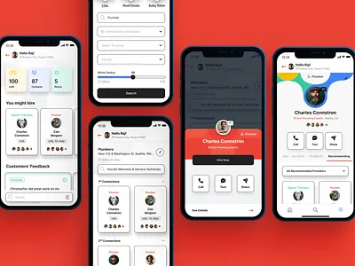 Hire Professional Labor & Handymen - Ezlukup design mobile app ui ux