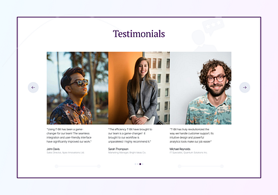 Testimonial Page UI Design design feedback landing page minimalism review testimonial ui ui design ux