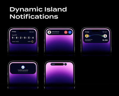 Dynamic Island Notification branding logo mobile design ui ux