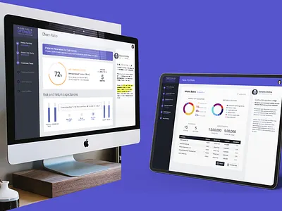 AI-driven Equity Stock Portfolio Optimizer ai design fintech mobile app ui ux