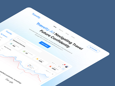 Travelty Saas Landing Page Design landing page design product design saas saas design saas ui design tourist app travel saas travel web travel website ui design ux design web application web application saas website