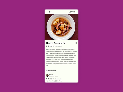 Restaurant Detail daily ui design food mobile restaurants ui web website