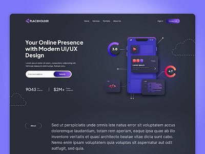 Corporate Landing Page | UI/UX Design