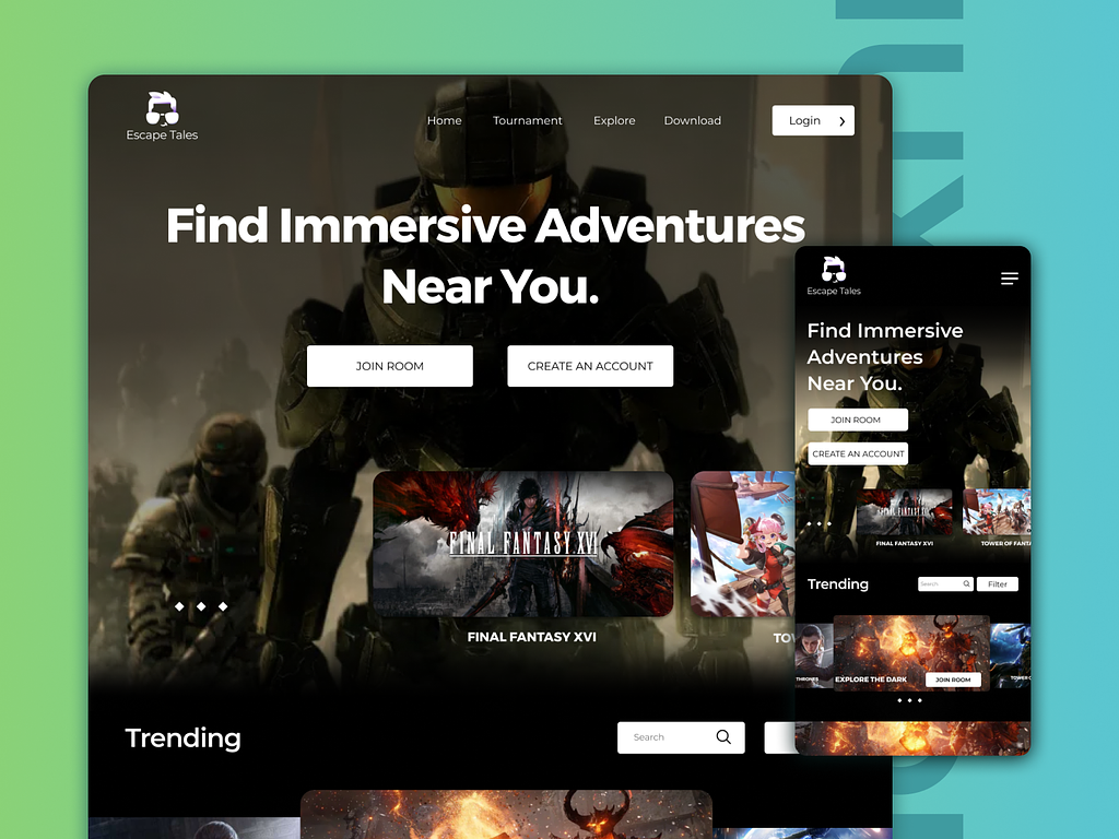 AR Landing Page Design | UI/UX design by Brandon on Dribbble