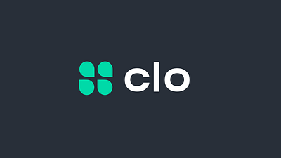 Clo logo black branding drop graphic design green logo minimal round vector