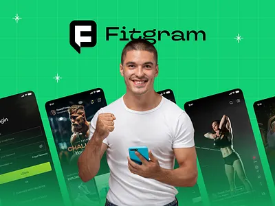 Fitgram - A Fitness App Logo Branding Design animation app app design brand identity branding codiant design fitness fitness app development graphic design illustration logo logo design mobile app on demand delivery app software ux ui vector web design workout app