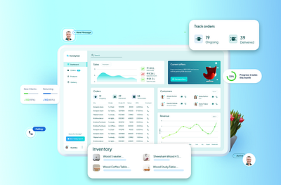 HomelyHub, An inventory management software app casestudy design figma saas ui ux