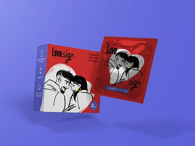 Valentine Gift Box: Condom Packaging branding business illustration condom couple design design studio digital art digital illustration graphic design illustration illustrator love marketing marketing design packaging packaging design passion valentine valentines day visual identity