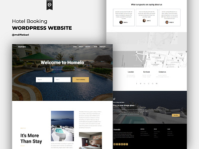 Hotel Booking WordPress Website Design | UI/UX branding hotel website hotel website design ui design uiux ux design web web design web designer web development web template wordpress website design