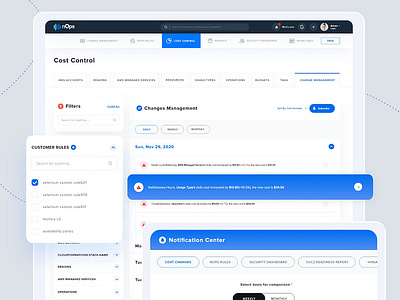 Nops Cost Control Dashboard Design