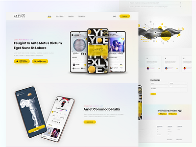 Lyfex - Homepage Design lyfex homepage design