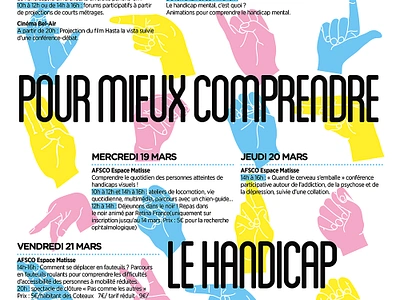 Une semaine pour mieux comprendre le handicap 2014 disabilities handicap poster sign language