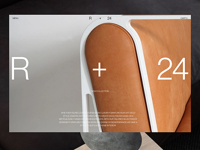 R+24 Luxury Furniture branding design ecommerce furniture website luxury ui ux website